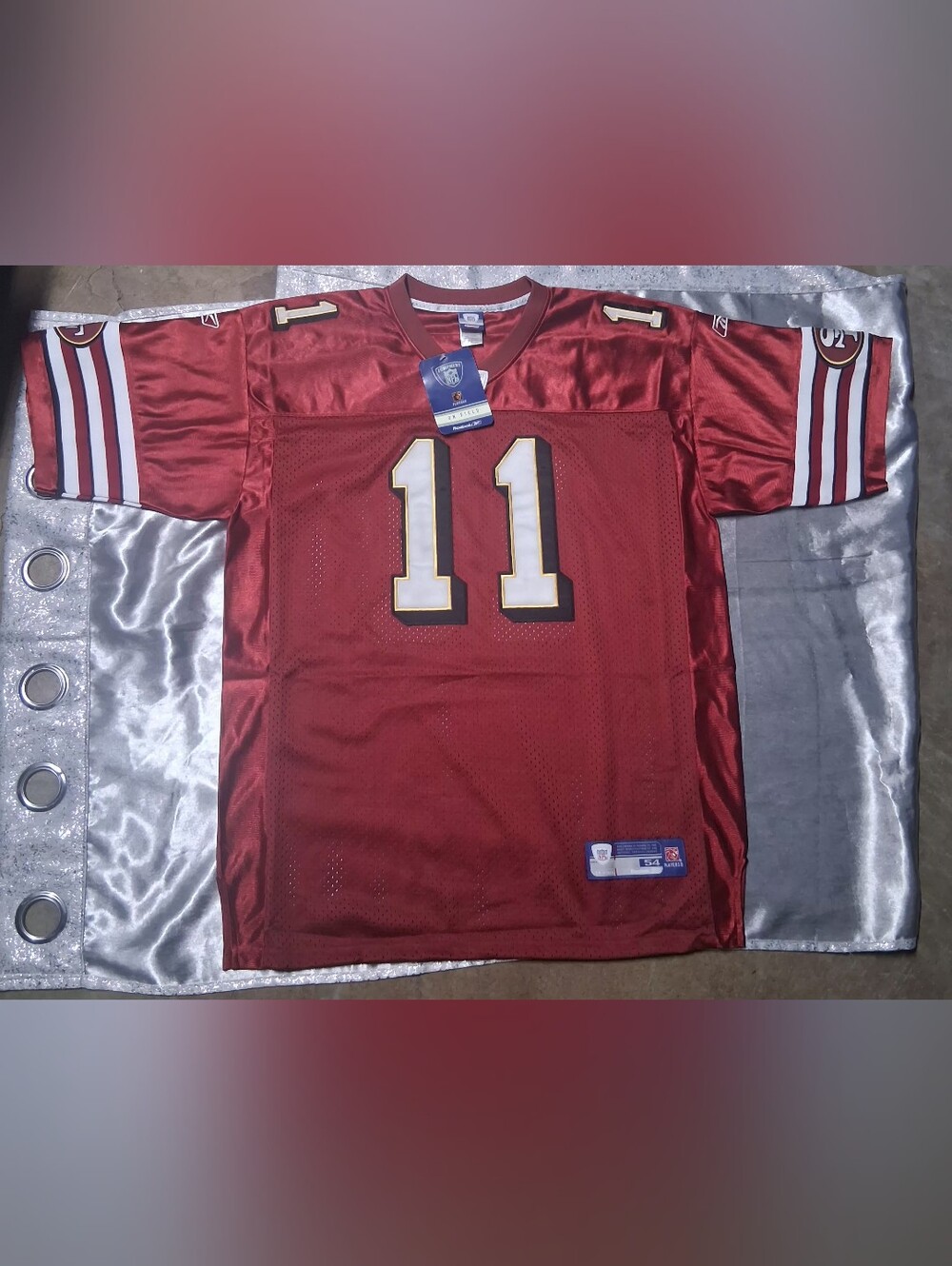 Y2k A. Esmith NFL Reebok Men's Burgundy #11 Football Jersey